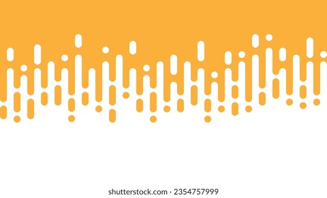 Resumen de líneas redondeadas amarillas redondeadas de color amarillo transición de medio tono para afiches, diseño de plantillas de banner, borde sin fisuras para trabajos artísticos.