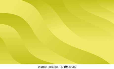 Abstract yellow and orange vector background with wavy lines and gradient color design illustration