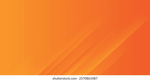 Abstract yellow and orange warm tone background with simply curve lines lighting element vector for presentation design