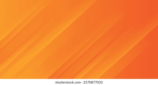 Abstract yellow and orange warm tone background with simply curve lines lighting element vector for presentation design