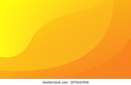 Abstract yellow and orange wave background. Vector illustration