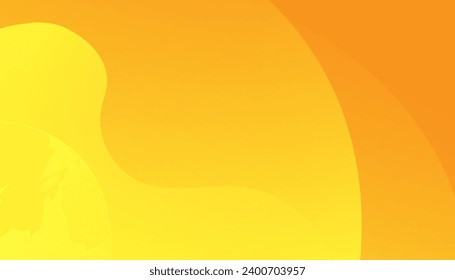 Abstract yellow and orange wave background. Dynamic shapes composition. Eps10 vector
