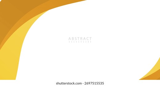 Abstrakter gelber und orangefarbener Wellenhintergrund. Anzug für Banner, Web, Poster, Broschüre und Präsentation