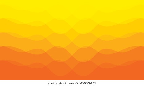 Abstractas Fondo ondulado amarillo anaranjado, fondo abstracto dinámico amarillo brillante.