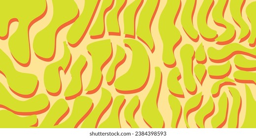 fondo de forma de rayas de textura con patrón de cebra amarillo y naranja abstracto