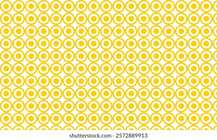 abstract yellow outline and dot circle pattern suitable for background.