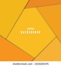 Abstract yellow overlap design modern futuristic background. Fit for presentation design. website, the basis for banners, wallpapers, brochures, posters. Vector EPS.10