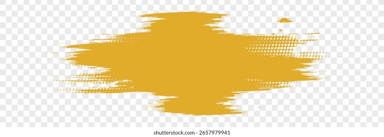 Abstract Yellow Paint Brush. eps 10