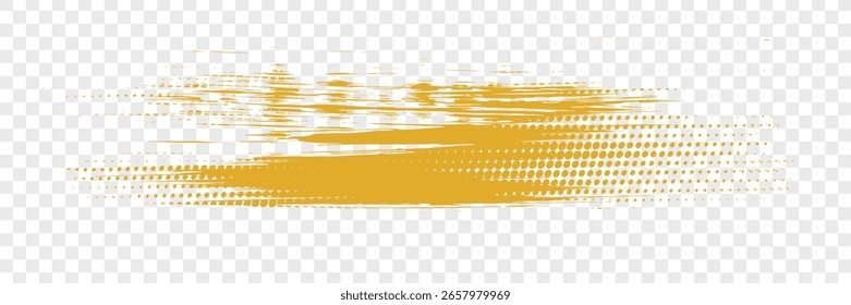 Cepillo de pintura amarillo Abstractas. eps 10