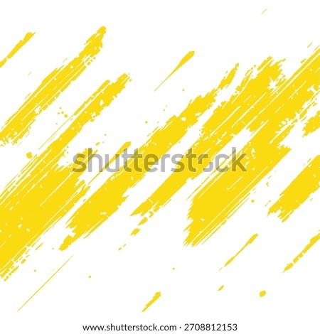 Abstract yellow paint splashes background