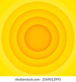 Abstract yellow paper circles background for web and print
