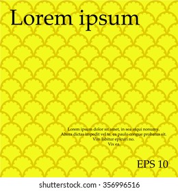 Abstract yellow pattern classics