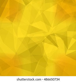 Abstract Yellow Pattern. Geometric Yellow Futuristic Background