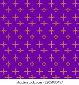 Abstract yellow pattern on purple background