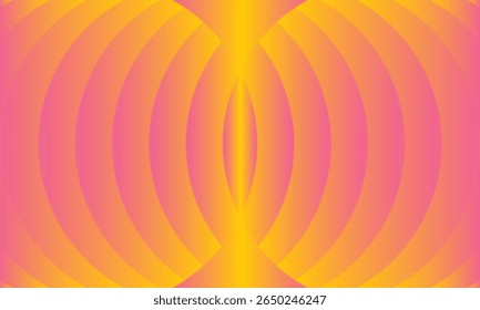 Fondo de capa de superposición de curva geométrica de color degradado de amarillo a rosa Abstractas. Moderno diseño de Plantilla de Anuncio Horizontal. Traje para la cubierta, cabecera, cartel, Anuncio, Sitio web, negocio.