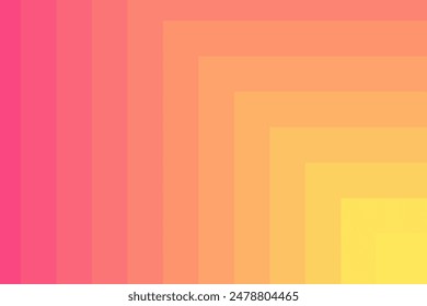 Abstract yellow and pink gradient wave simple background. Vector illustration.