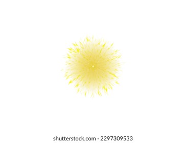 abstract yellow pollen of flower vector 