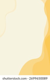 Abstractas Forma de geometría de fondo de retrato amarillo con espacio en blanco para texto o onda de fondo naranja para diseño de Anuncio de volante