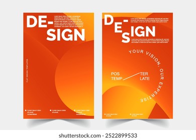 Plantillas Abstractas de diseño de fondo de póster amarillo