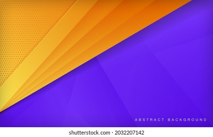 Abstract yellow and purple geometric background banner design.