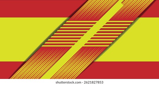 Abstract yellow and red dynamic sporty horizontal for banner, cover, and presentation