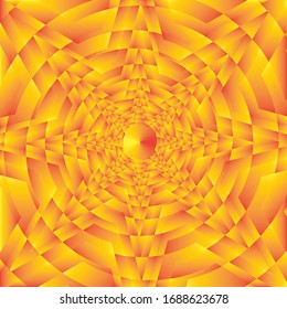 Abstract  yellow and red gradient stars. Geometric shapes.