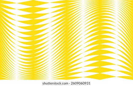 abstract yellow rhombus wave line pattern background, banner, poster.