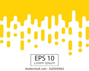 Abstract yellow Rounded Lines Halftone Transition