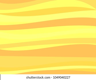 Abstract Yellow Sand Wave Background Texture,cartoon Style,desert
 Vector.