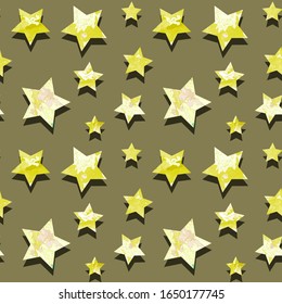 Abstract yellow seamless pattern background. Modern paint pattern for birthday card, party invitation, wallpaper sale, festive wrapping paper, fabric, print bag, t-shirt, workshop advertisi