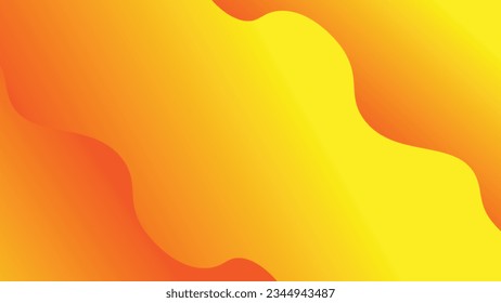 Abstract yellow shape three layer background.
