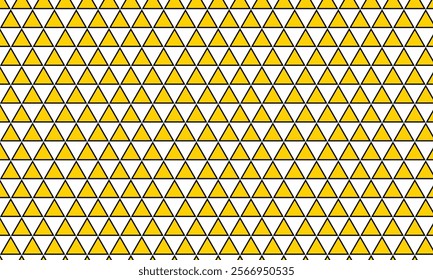 abstract yellow small black yellow triangle pattern suitable for background.