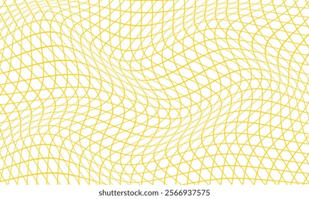 abstract yellow small outline polygon wave pattern suitable for background.