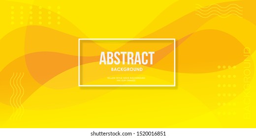 Abstract yellow smooth background vector illustration