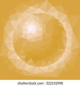 Abstract yellow sphere vector illustration.