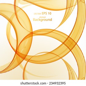 Abstract yellow spiral
