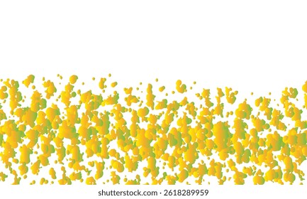 Texture en dégradé éclaboussures jaunes Abstrait sur fond blanc