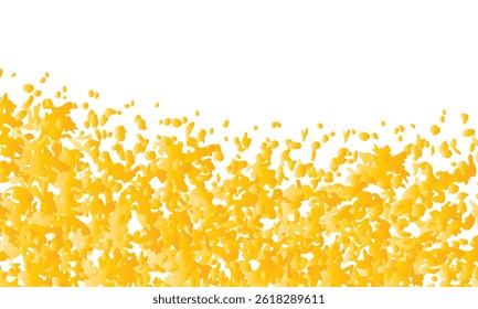 Texture éclaboussures jaunes d'Abstrait sur fond blanc