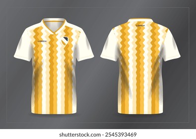 abstract yellow sport jersey background pattern for football and soccer shirt template