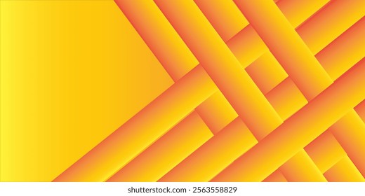 Abstract yellow square shape with futuristic concept background