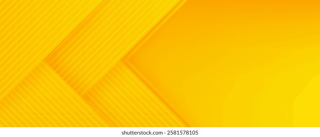 Abstract yellow square shape with futuristic concept background vector Illustration