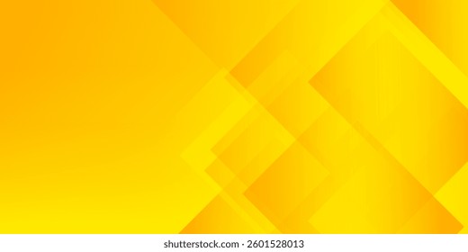 Abstract yellow square shape with futuristic concept background
