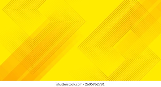 Abstract yellow square shape with futuristic concept background