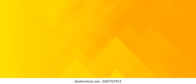 Abstract yellow square shape with futuristic concept background