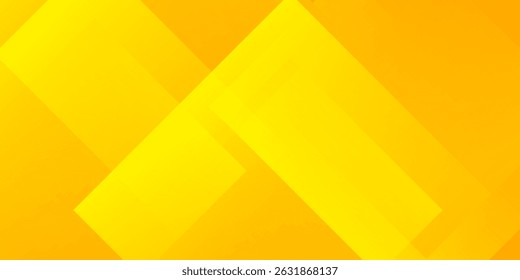 Abstract yellow square shape with futuristic concept background
