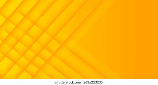 Abstract yellow square shape with futuristic concept background