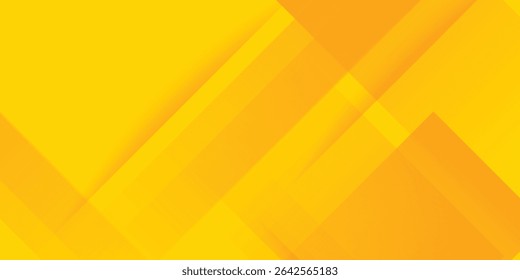Abstract yellow square shape with futuristic concept background modern yellow