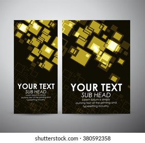 Abstract yellow squares. Graphics resources design template. Vector illustration