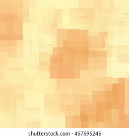 Abstract yellow squares vector background.