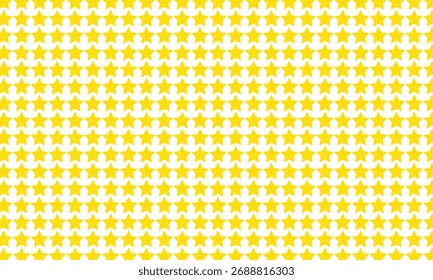 
Arte do padrão da grade de estrelas amarelas abstrata.